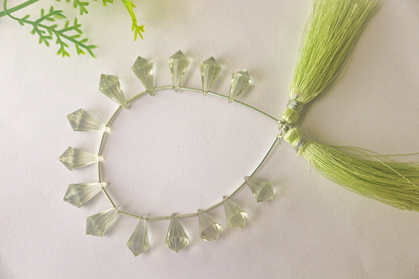 Green Amethyst Fancy Shape Drops Beadsforyourjewelry