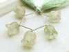 Green Amethyst Frosted Flower Carving Beads Beadsforyourjewelry