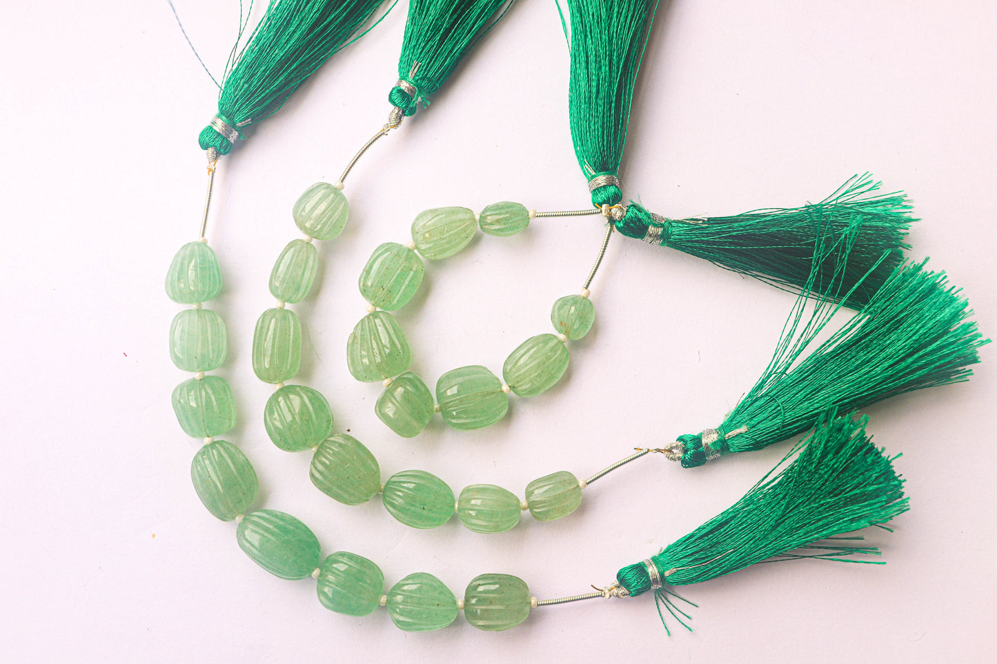 Green Aventurine Carving Tumble Beads Beadsforyourjewelry