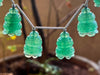 Green Aventurine Flower Carved Bell Shape Beads Beadsforyourjewelry