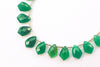 Green Onyx Fancy Shape Faceted Briolette | 8x12mm | 23 Pieces Strand | Beadsforyourjewelry | BFYJ1204-3 Beadsforyourjewelry
