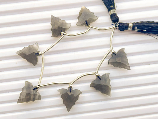 Grey Moonstone Bat Shape Beads Beadsforyourjewelry