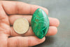Highly Polished Malachite Marquise Cabochon | 27x47mm | Excellent Quality For Jewelry Making / Wire Wrapping | Natural Malachite Gemstone Beadsforyourjewelry