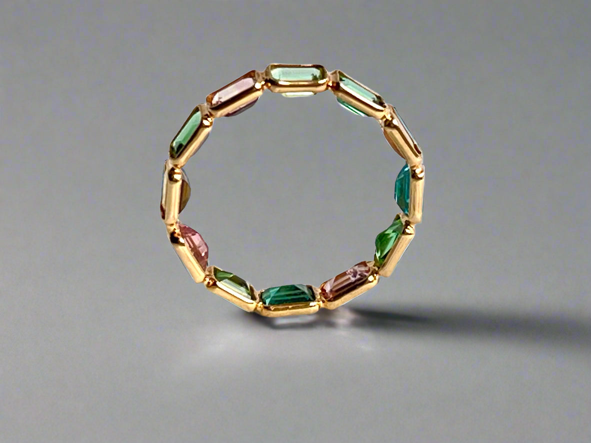 ring with gemstone on a white background