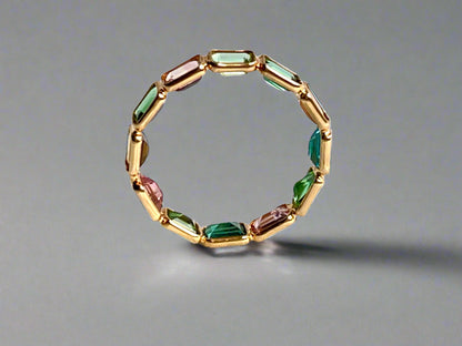 ring with gemstone on a white background