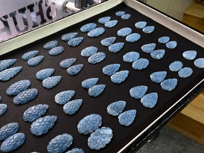 Blue Opal Carved Gemstone Pair Sets