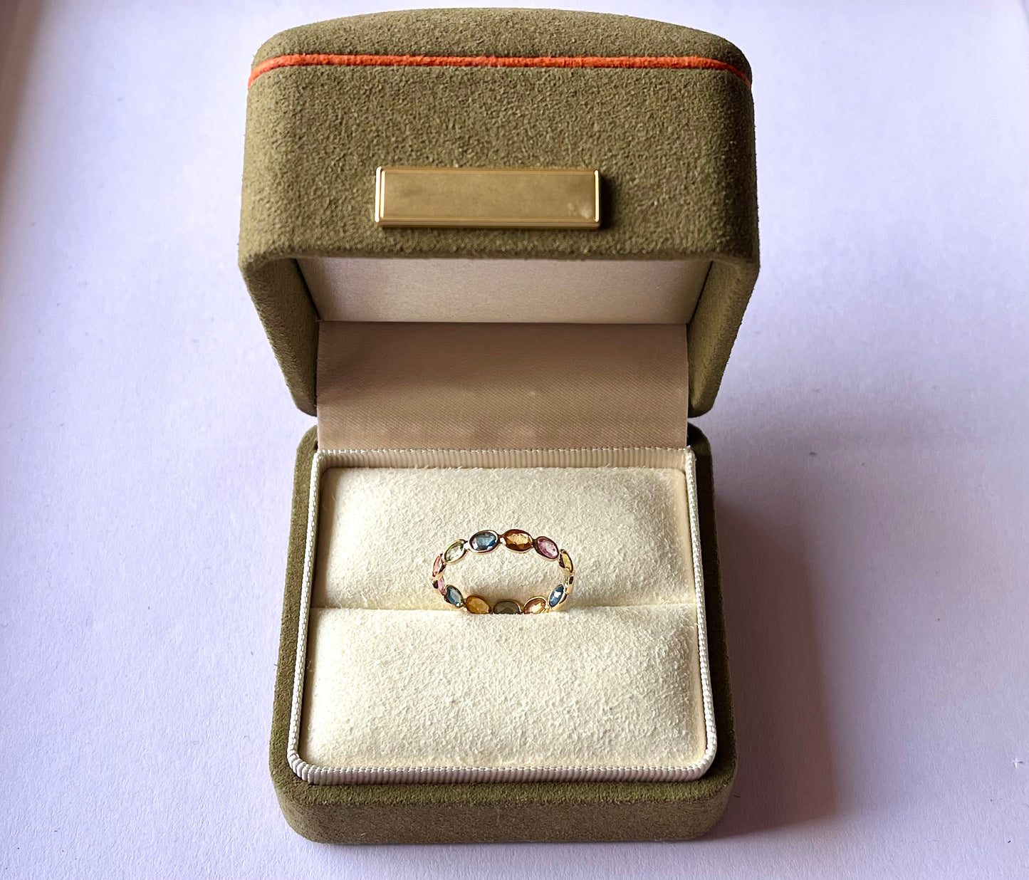 Sapphire Colourful Pastel Ring