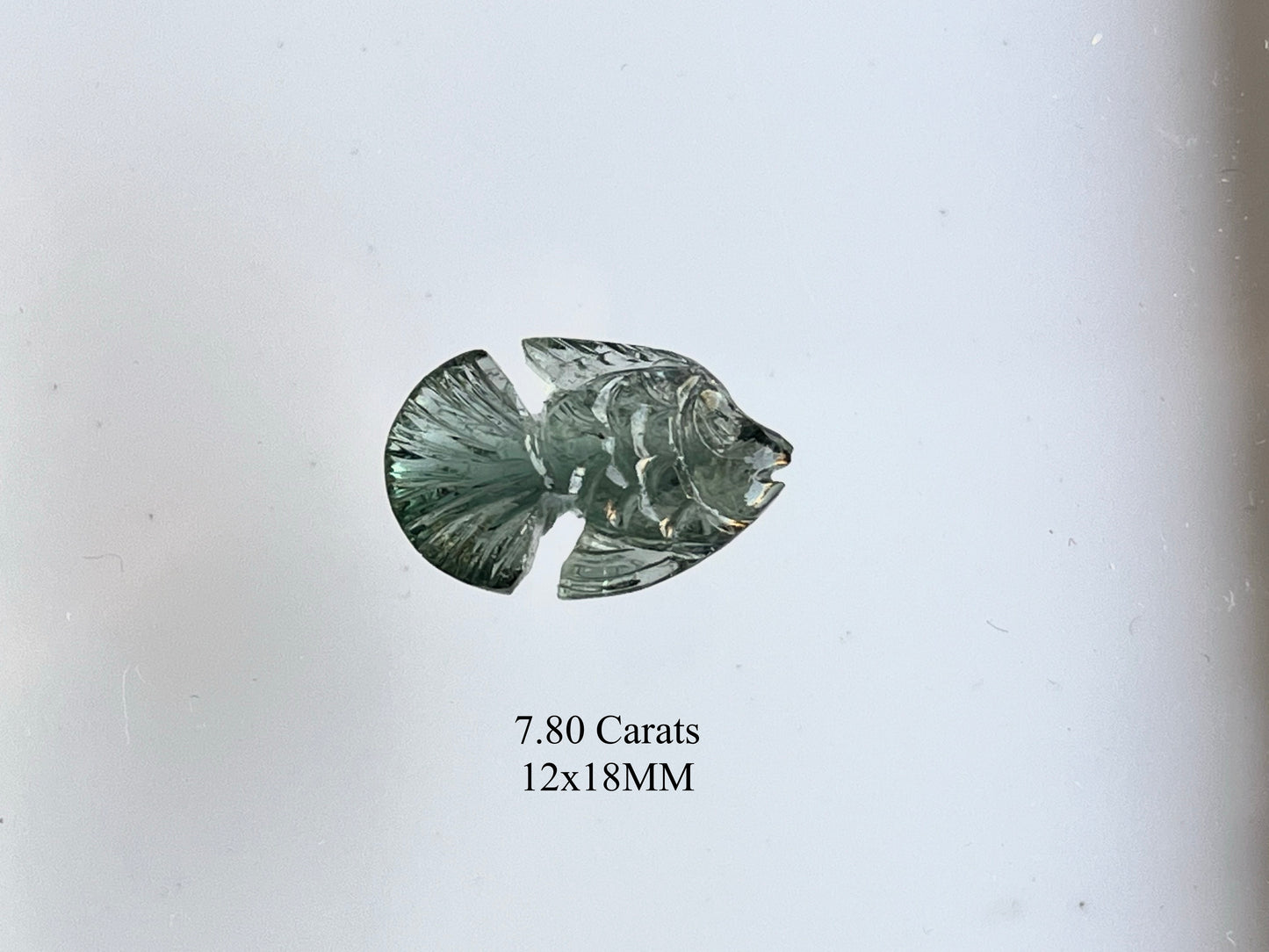 Rare! Natural Tourmaline Fish Carving loose