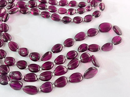 Rhodolite garnet smooth tumble beads