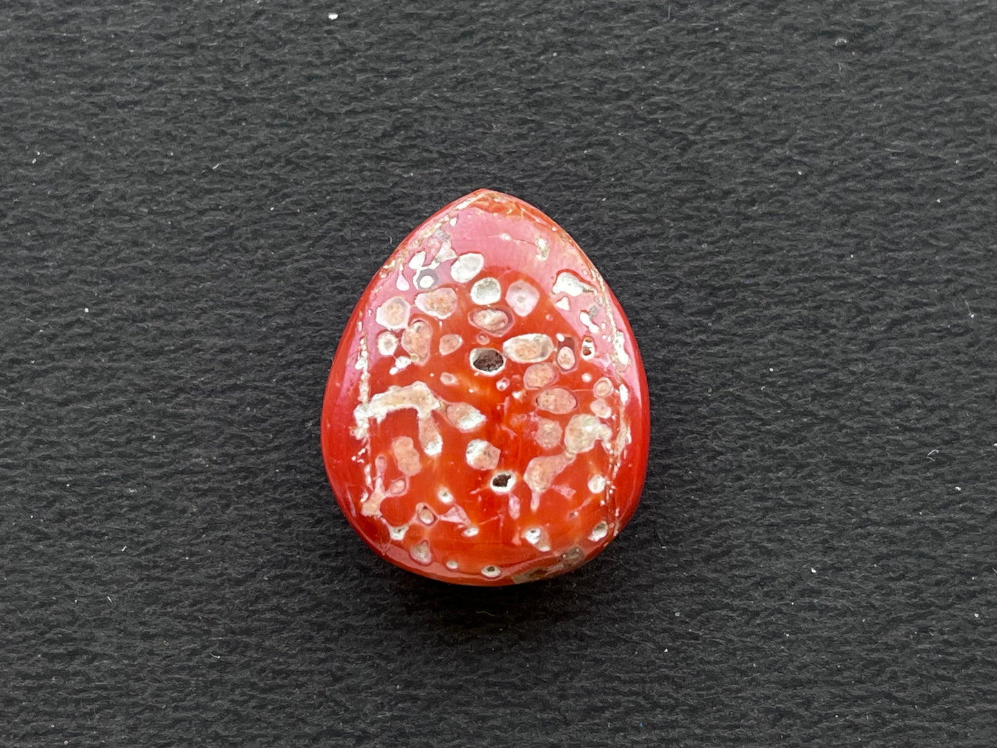 Natural Coral Hand Carved Gemstone Figurine, 20x24MM, 24.20 Carats