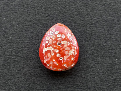 Natural Coral Hand Carved Gemstone Figurine, 20x24MM, 24.20 Carats