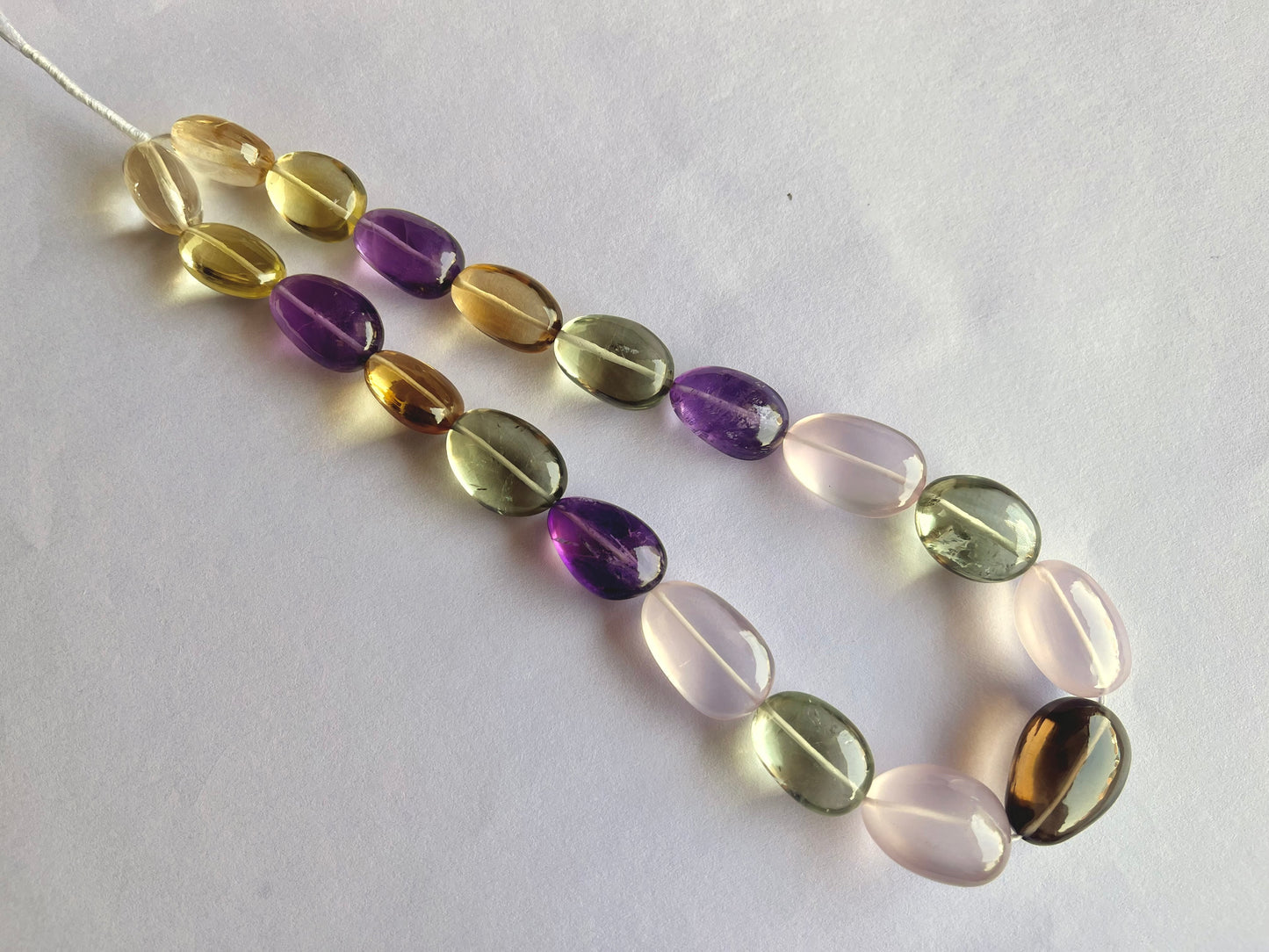 Mix Gemstones Smooth Tumble Shape Beads