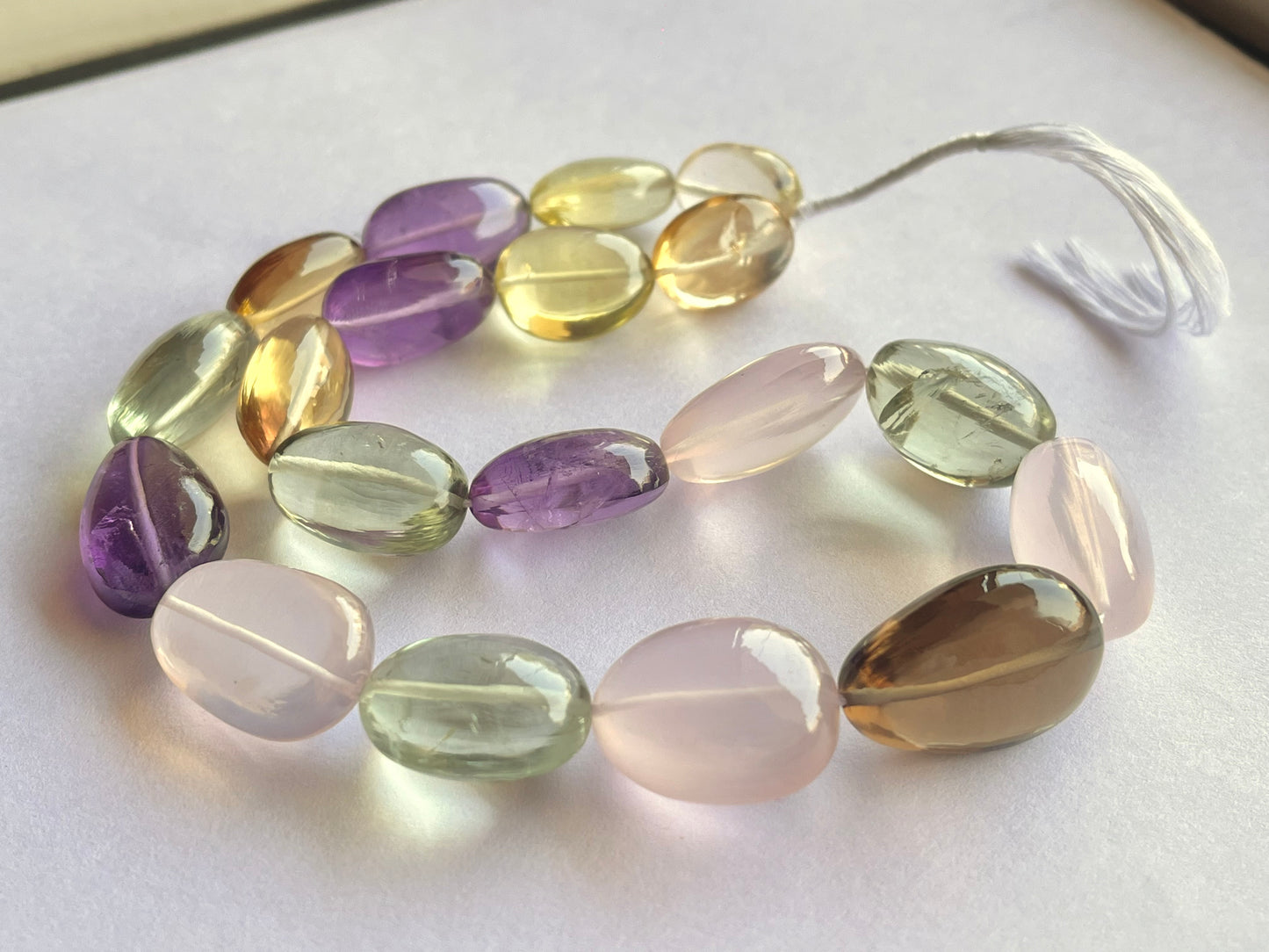 Mix Gemstones Smooth Tumble Shape Beads