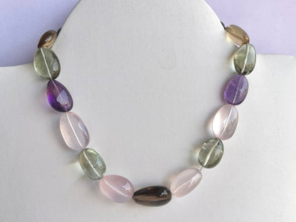 Mix Gemstones Smooth Tumble Shape Beads
