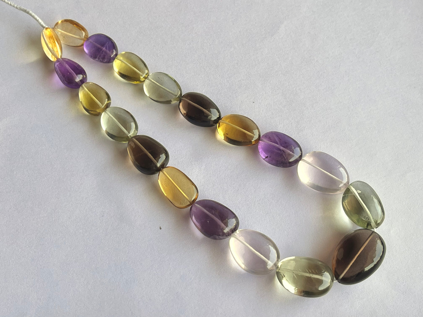 Mix Gemstones Smooth Tumble Shape Beads
