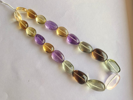 Mix Gemstones Smooth Tumble Shape Beads