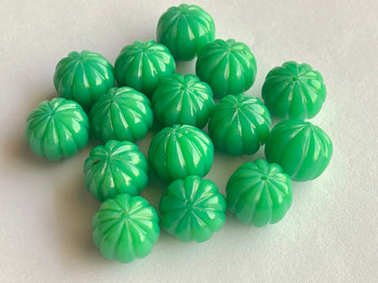 Chrysoprase Chalcedony Gemstone Hand Carved Melons Loose