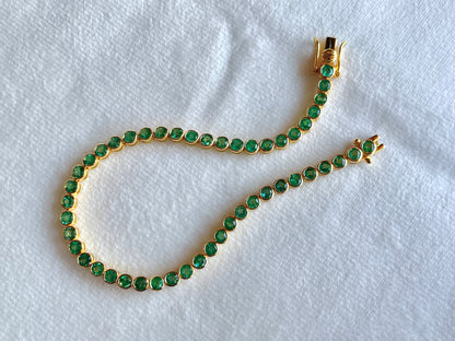 Emerald Tennis Bracelet 18K