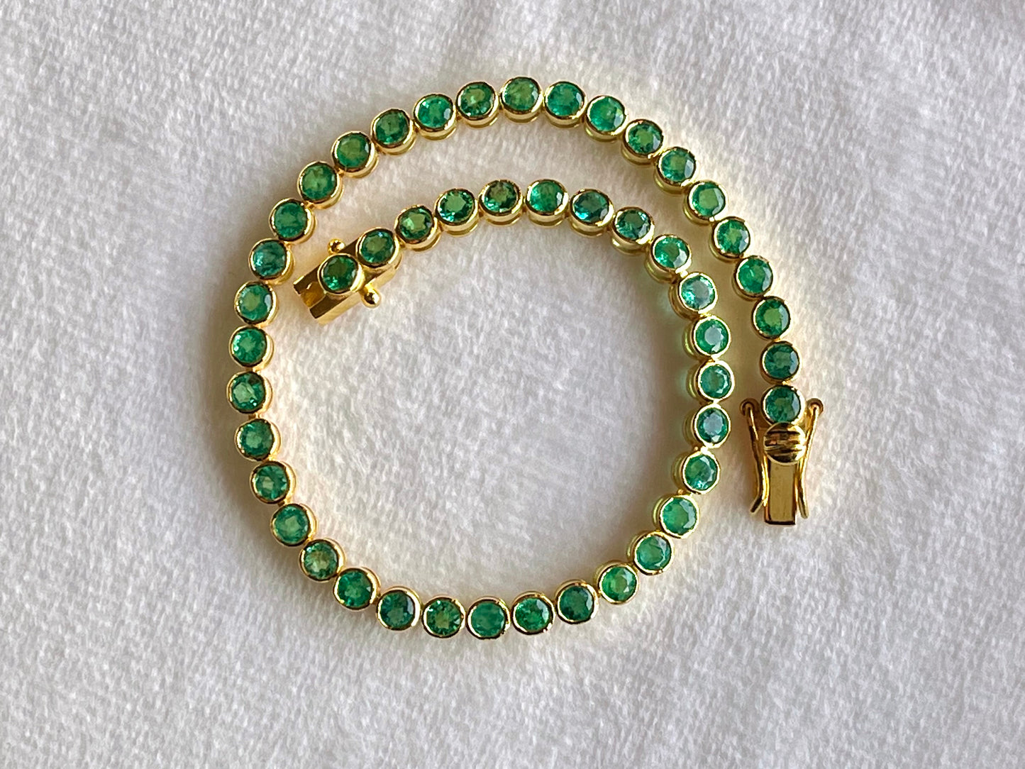 Emerald Tennis Bracelet 18K