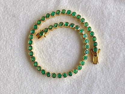 Emerald Tennis Bracelet 18K