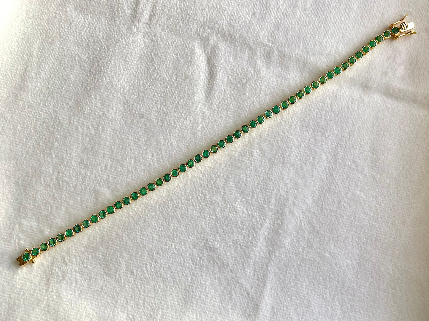 Emerald Tennis Bracelet 18K