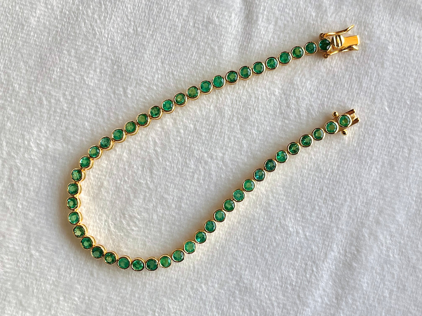 Emerald Tennis Bracelet 18K