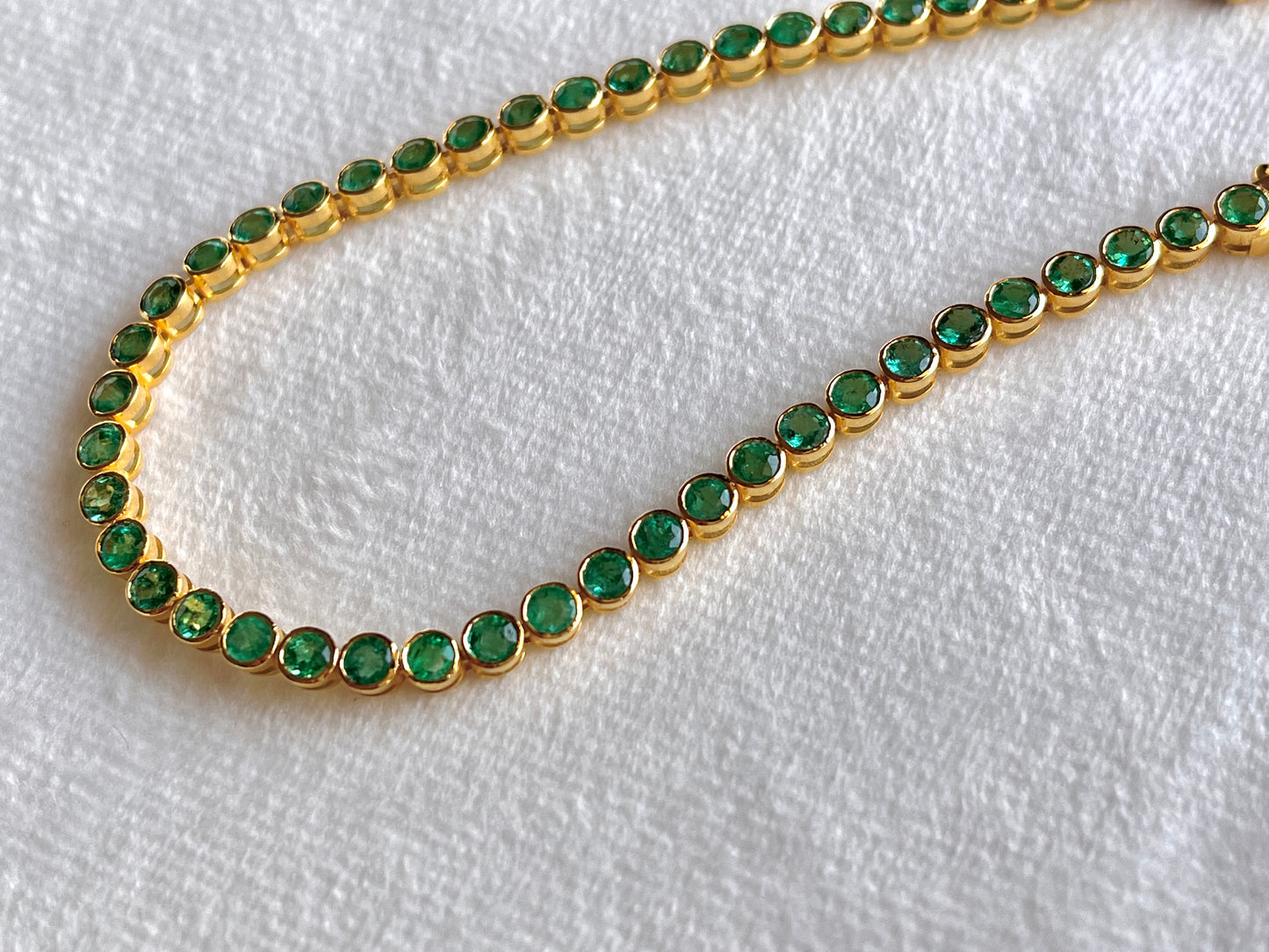 Emerald Tennis Bracelet 18K