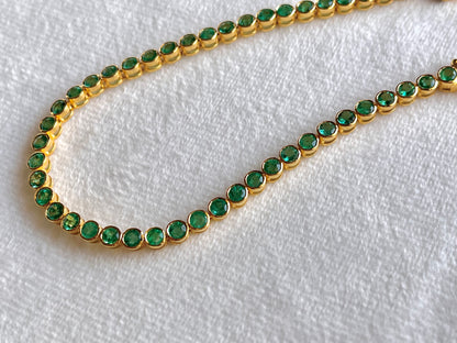 Emerald Tennis Bracelet 18K