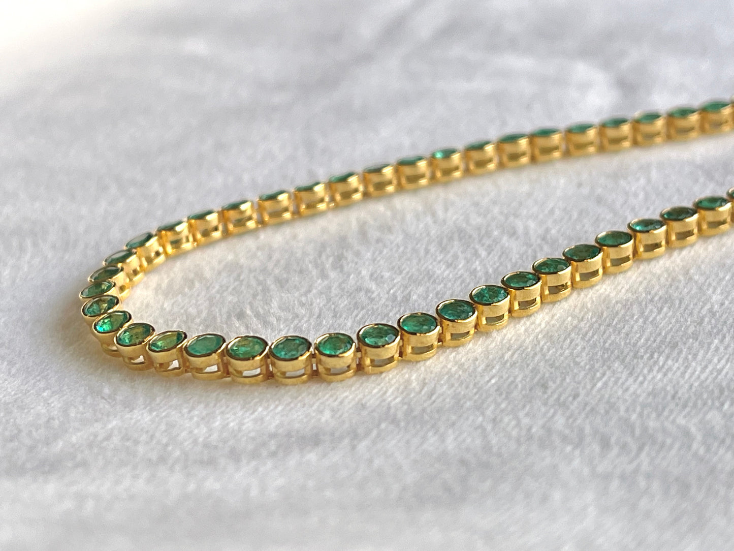 Emerald Tennis Bracelet 18K