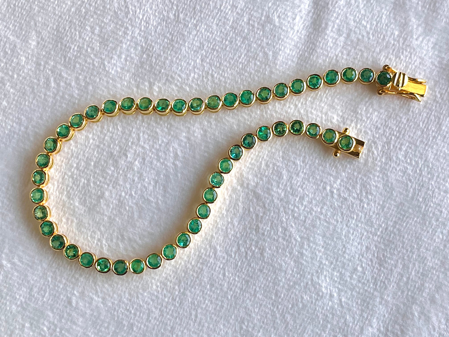 Emerald Tennis Bracelet 18K