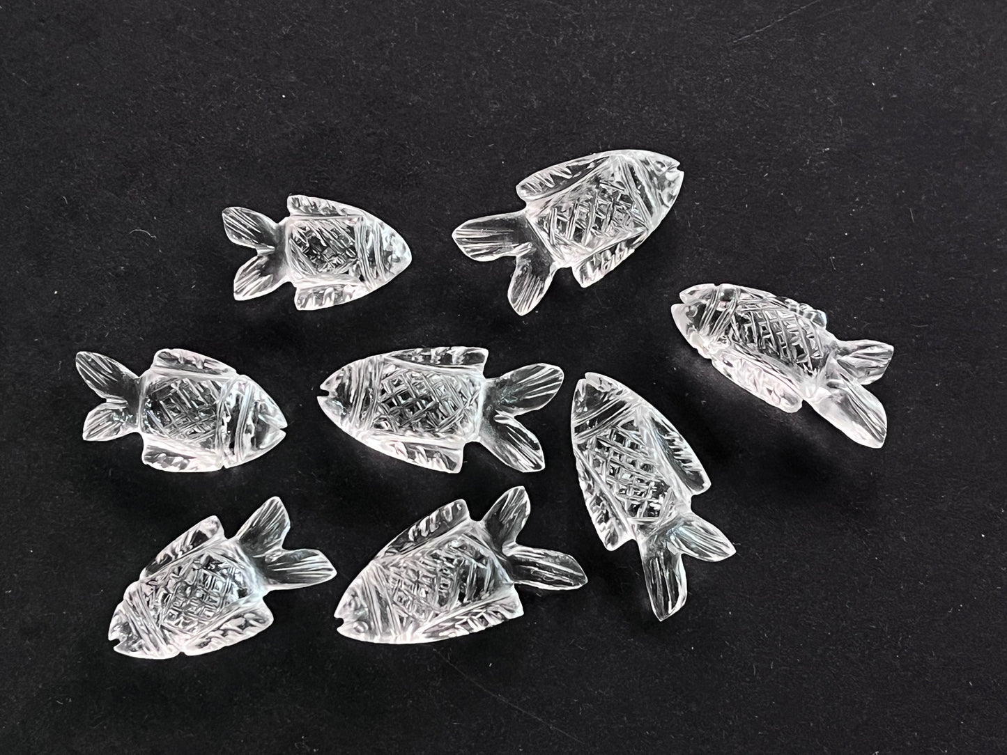 Crystal Quartz Fish Loose carving