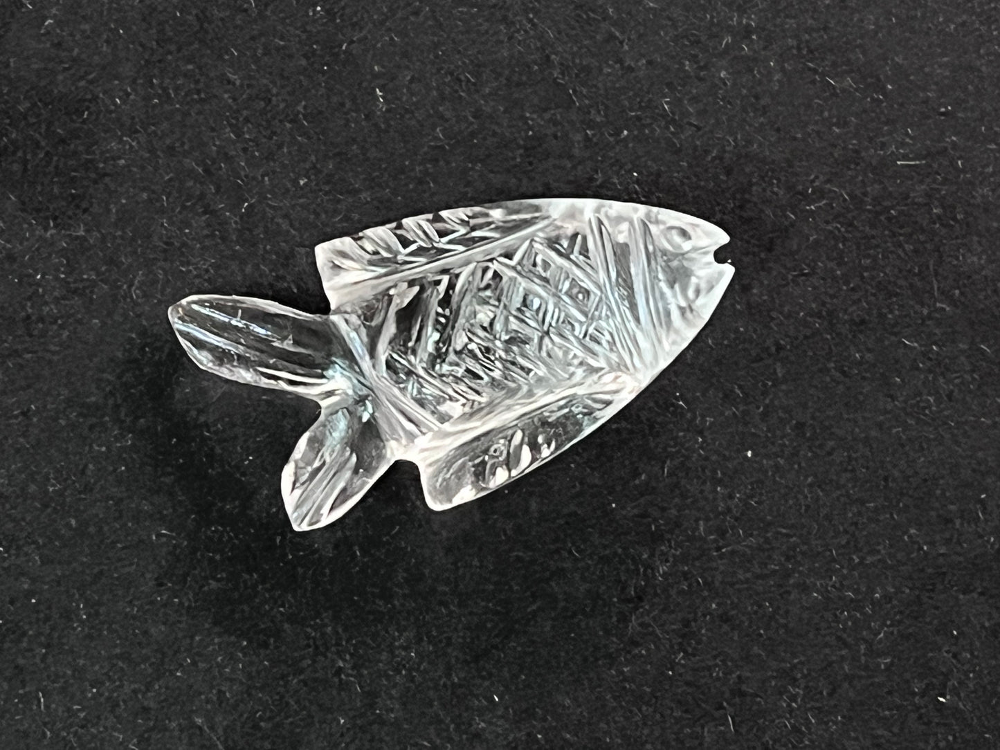 Crystal Quartz Fish Loose carving