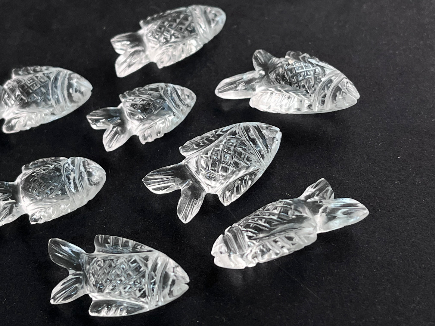 Crystal Quartz Fish Loose carving