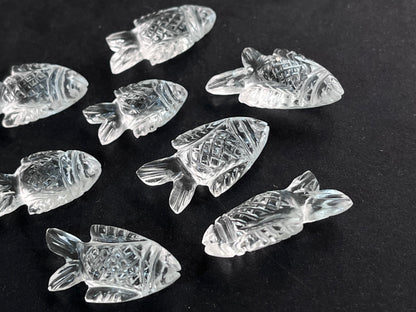 Crystal Quartz Fish Loose carving