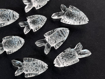 Crystal Quartz Fish Loose carving
