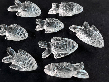 Crystal Quartz Fish Loose carving