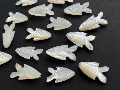 Mother of Pearl Fish Loose carving