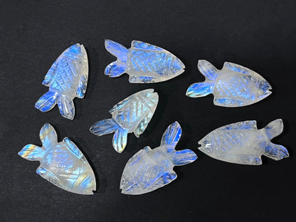 Rainbow Moonstone Fish Loose carving