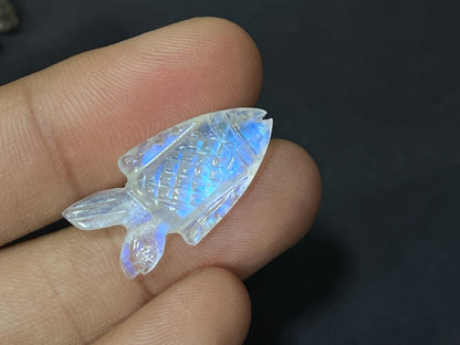Rainbow Moonstone Fish Loose carving