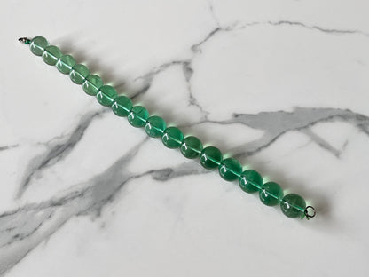 Natural Green Fluorite Smooth Spherical Shape Beads