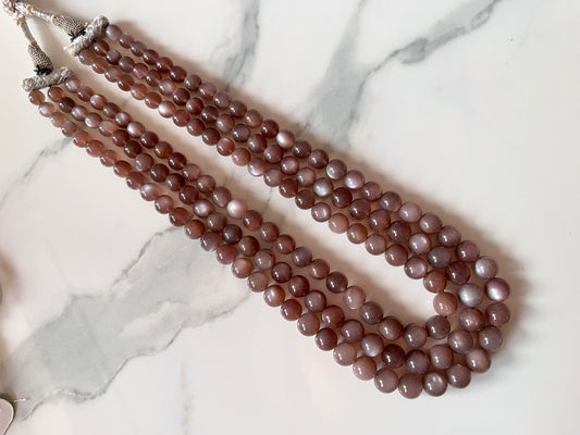 Chocolate Moonstone smooth Spherical shape beads