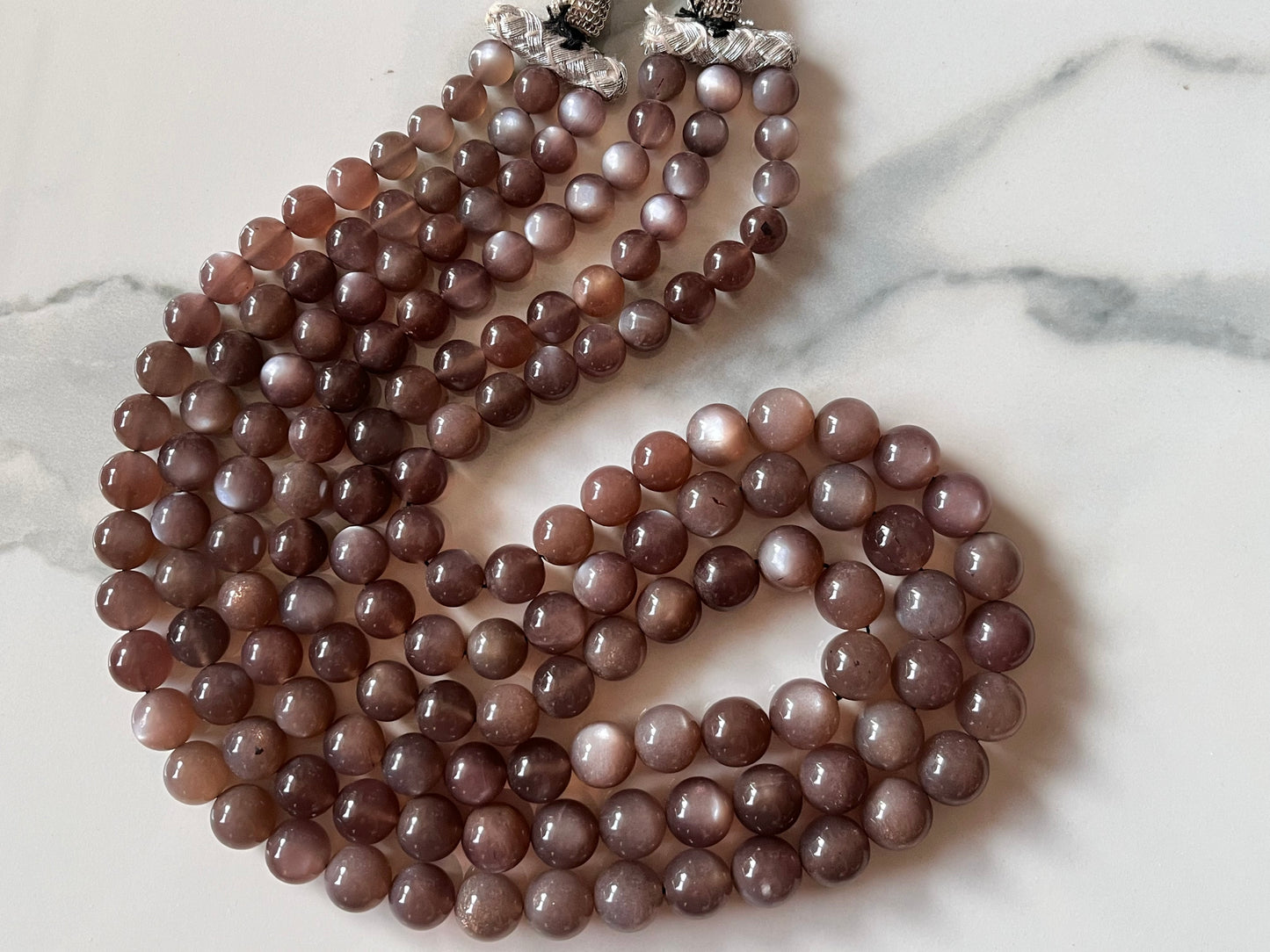 Chocolate Moonstone smooth Spherical shape beads