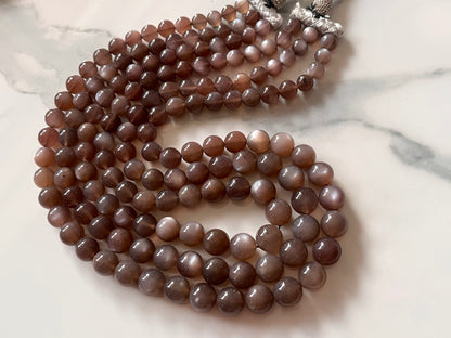 Chocolate Moonstone smooth Spherical shape beads