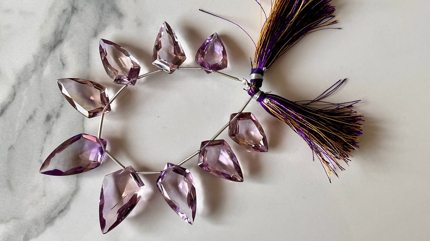 Ametrine Fancy Cut stone Beads