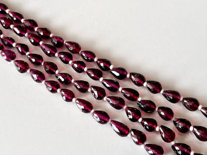 Rhodolite Garnet Faceted Drops