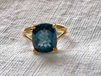 London Blue Topaz 925 Silver Ring