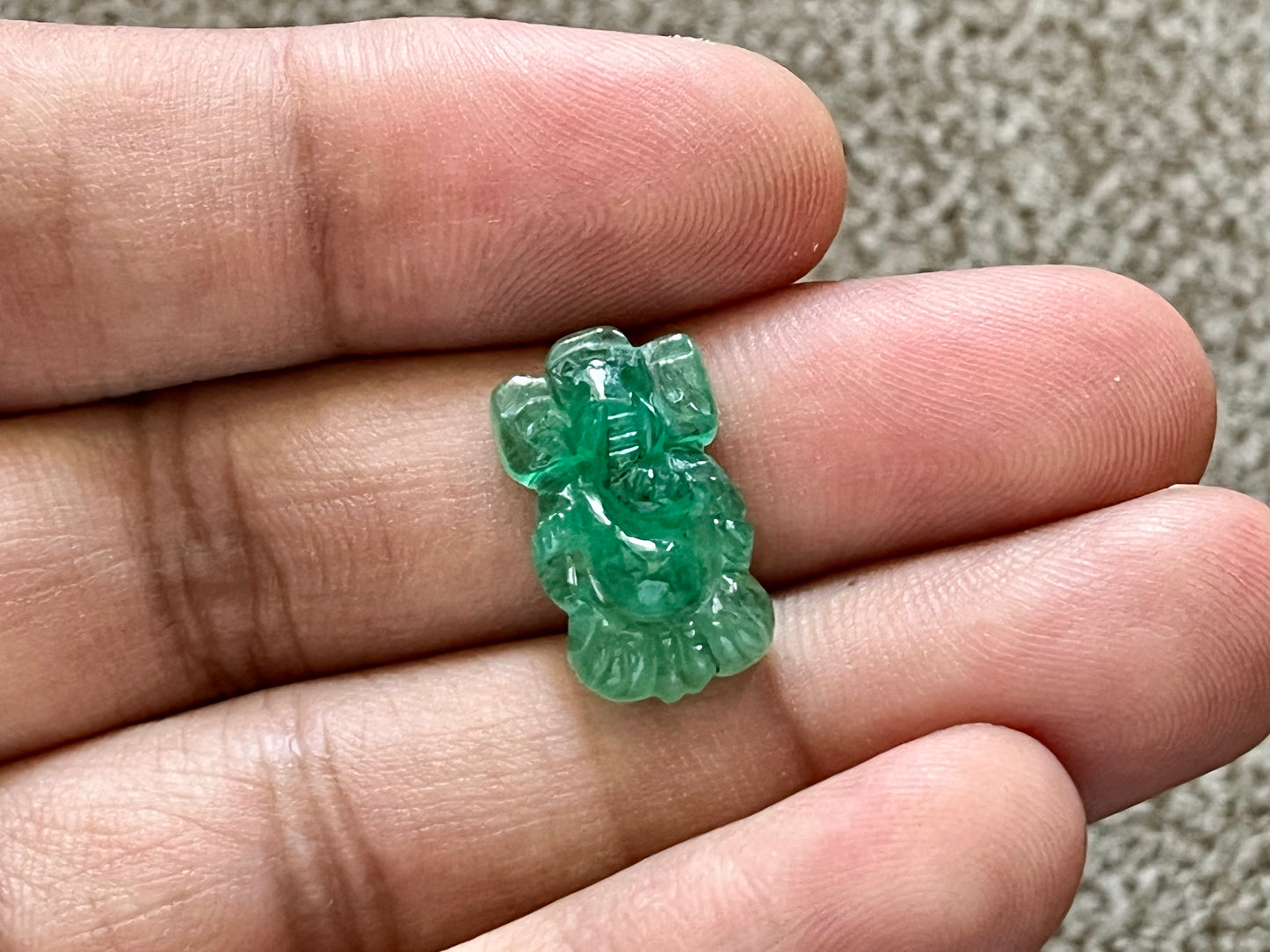 Emerald Ganesha Pendant