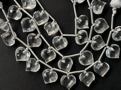 Crystal Quartz briolette beads
