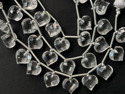 Crystal Quartz briolette beads
