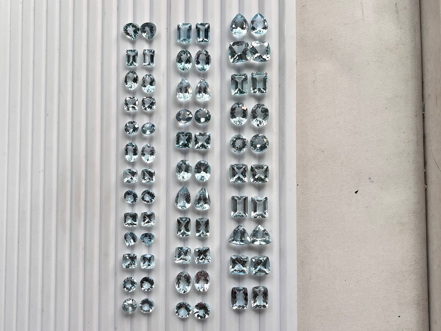 Natural Aquamarine Gemstone Pair | Aquamarine for Earrings